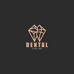 dental care clinic logo simple modern design idea
