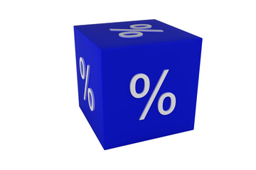 Percentage sign app cube