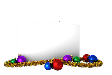 Christmas decoration and poster