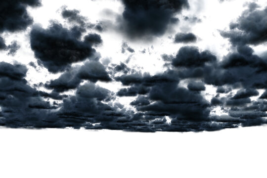 Fototapeta View of dark cloudy sky