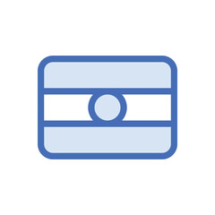 Fototapeta premium Flag icon vector stock.