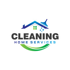 House Cleaning and Cleaning Service Logo