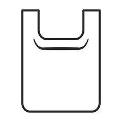 Convenience store plastic bag icon.