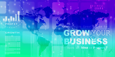 2d illustration world map abstract background