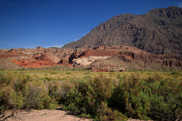 The rock formations of the Quebrada De Las Conchas, Argentina