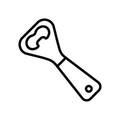 Bottle opener vector icon on trendy design