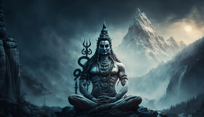 Shiva Statue - obrazy, fototapety, plakaty