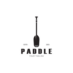 simple paddle logo,design for surfing,rafting,canoe,boat,surfing and rowing equipment business,vector