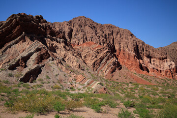 Fototapeta premium The rock formations of the Quebrada De Las Conchas, Argentina