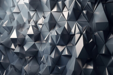 Abstract Gray Background with Triangle Pattern