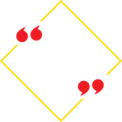 Quote Frame bubbles vector illustration template design