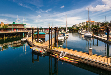 view of Nanaimo harbour,  Vancouver Island, British Columbia, Canada