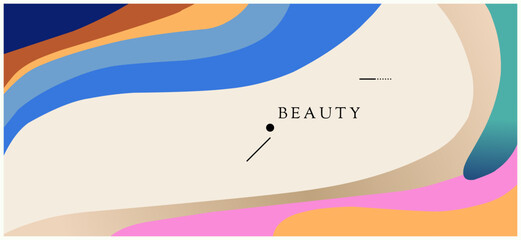 Trendy abstract geometric backgrounds. Cute modern templates for your design