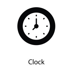 Clock icon design stock illustration