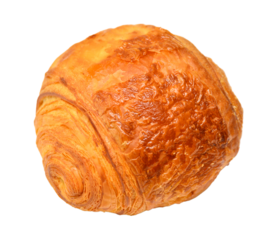Fresh Croissant isolated on white background.
