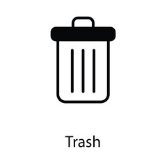 Trash icon design stock illustration