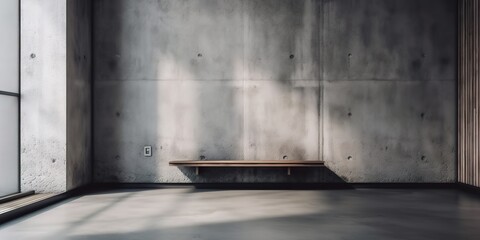 Empty modern style of room or space, generative ai