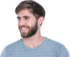 Obraz premium Close-up of smiling young man 