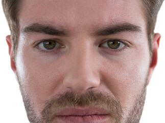 Fototapeta premium Close-up of serious man