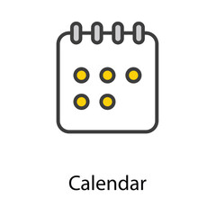 Calendar icon design stock illustration