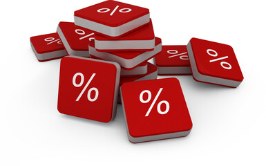 Percent sign vector icon