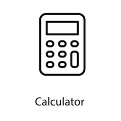 Calculator icon design stock illustration