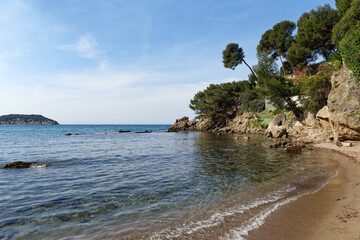 Bonnettes beach in the French Riviera