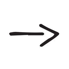 Arrow icon on white background