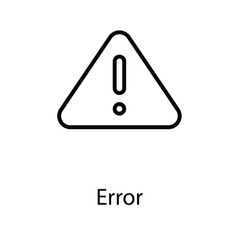 Error icon design stock illustration