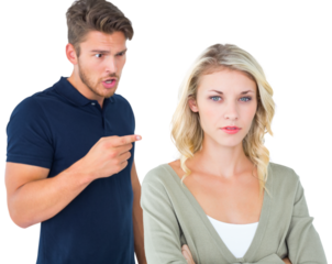 Young couple having an argument