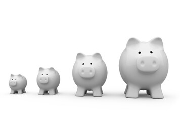 Arrangements of piggy bank