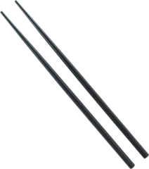 Foto op Canvas Close up of black chopsticks © vectorfusionart