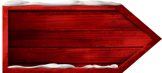 Snow on arrow signboard