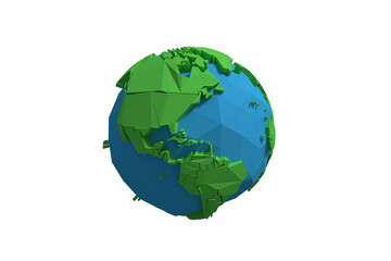 Composite image of globe icons