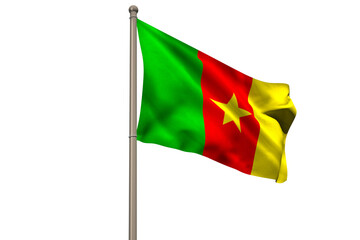 Fototapeta na wymiar Digitally generated cameron national flag