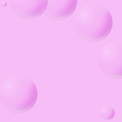 Pink bubbles background © Molte