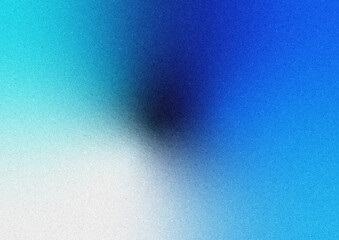 紺や青や水色のノイズ入りグラデーション背景。Gradient background with noise in dark blue, blue and light blue.