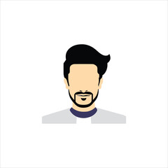 A man avatar vector art work.