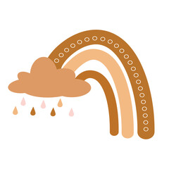 Aesthetic Boho Rainbow Sticker