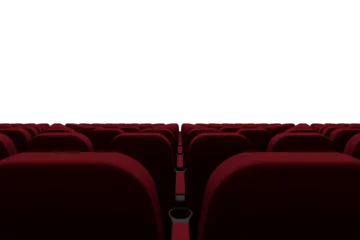 Foto op Plexiglas anti-reflex Close-up of red chairs © vectorfusionart