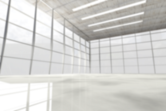 Low angle view of empty building hall