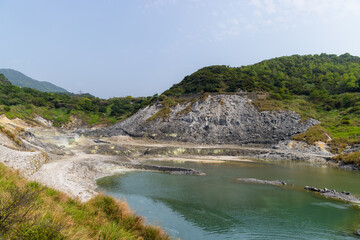 Fototapeta premium Huangxi hot spring recreation area in Yangmingshan national park