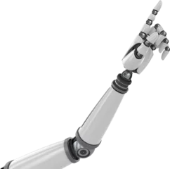 Rolgordijnen Robotic hand pointing © vectorfusionart