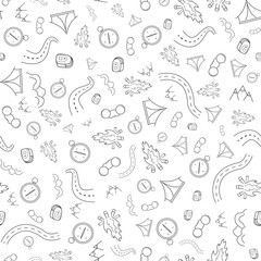 Travel Pattern, Hand Draw Illustration