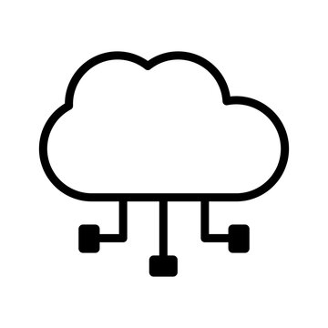 cloud computing icon. vector illustration