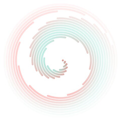 Editable stroke line spiral shape silhouette. Vector illustration image. Isolated on white background. Vortex swirl logo symbol sign.