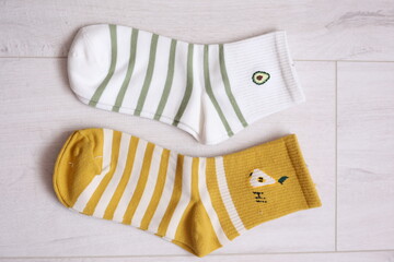nice bright colored socks. women's socks for spring.