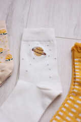 nice bright colored socks. women's socks for spring.