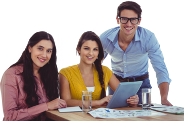 Young creative team having meeting