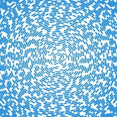 Radial stroke pattern. Abstract line circles, design elements. Vector illustration with editable strokes. Black and white,